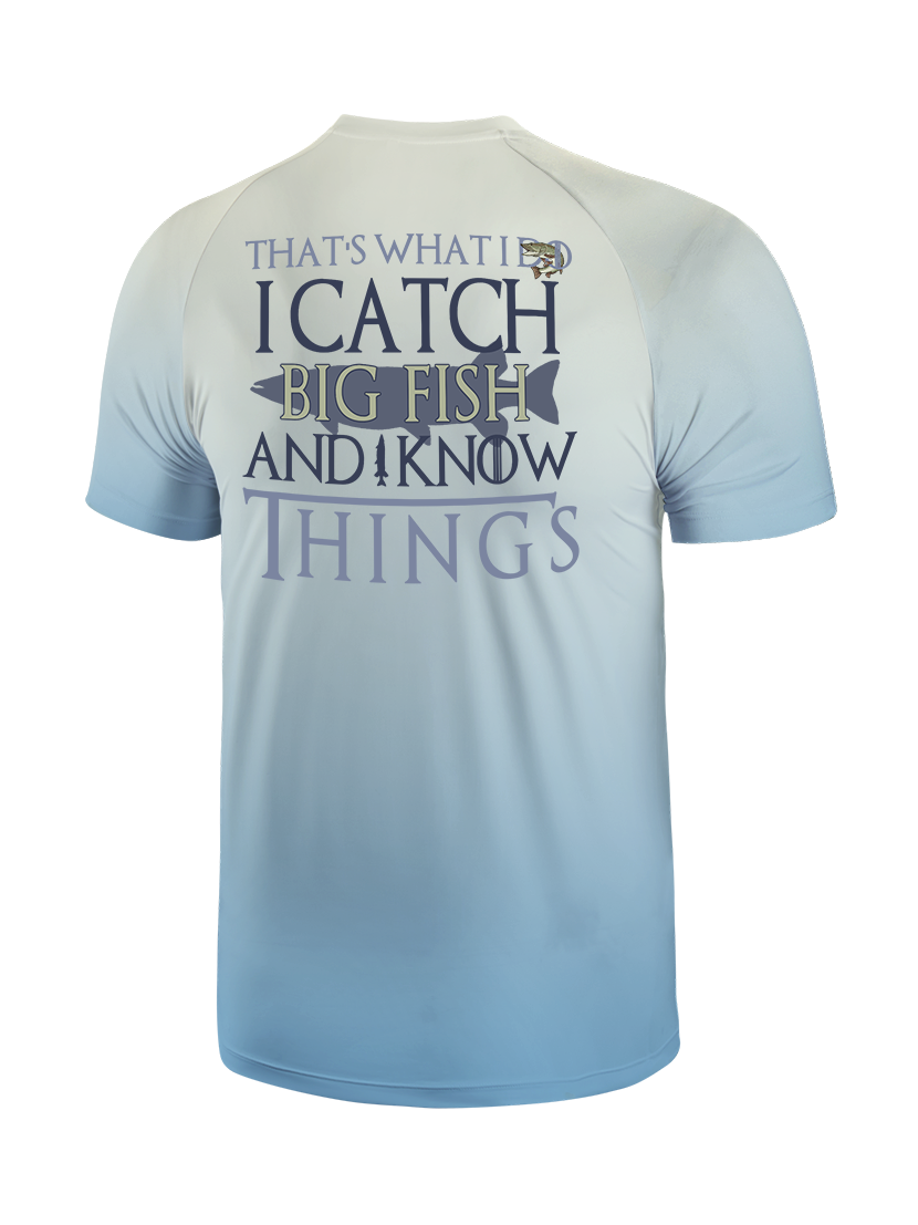 Big Catch Wisdom Gradient Fishing Tee