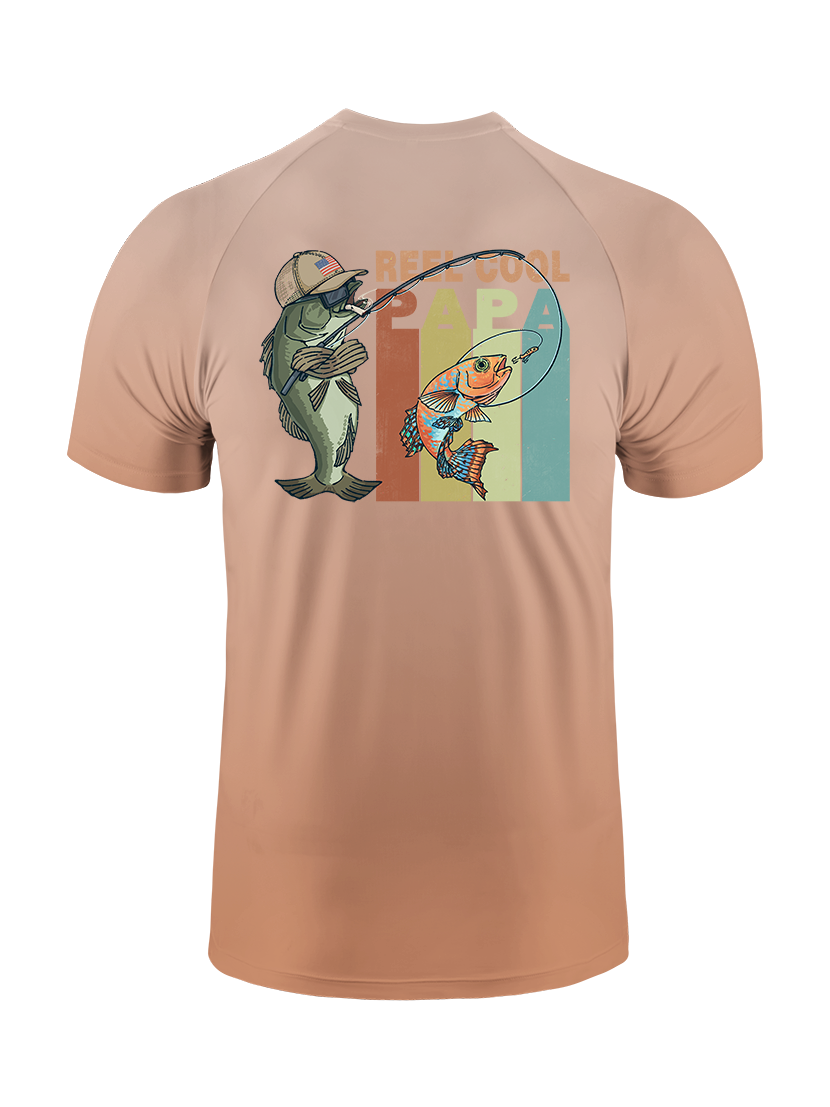 Reel Cool Papa Gradient Fishing Tee
