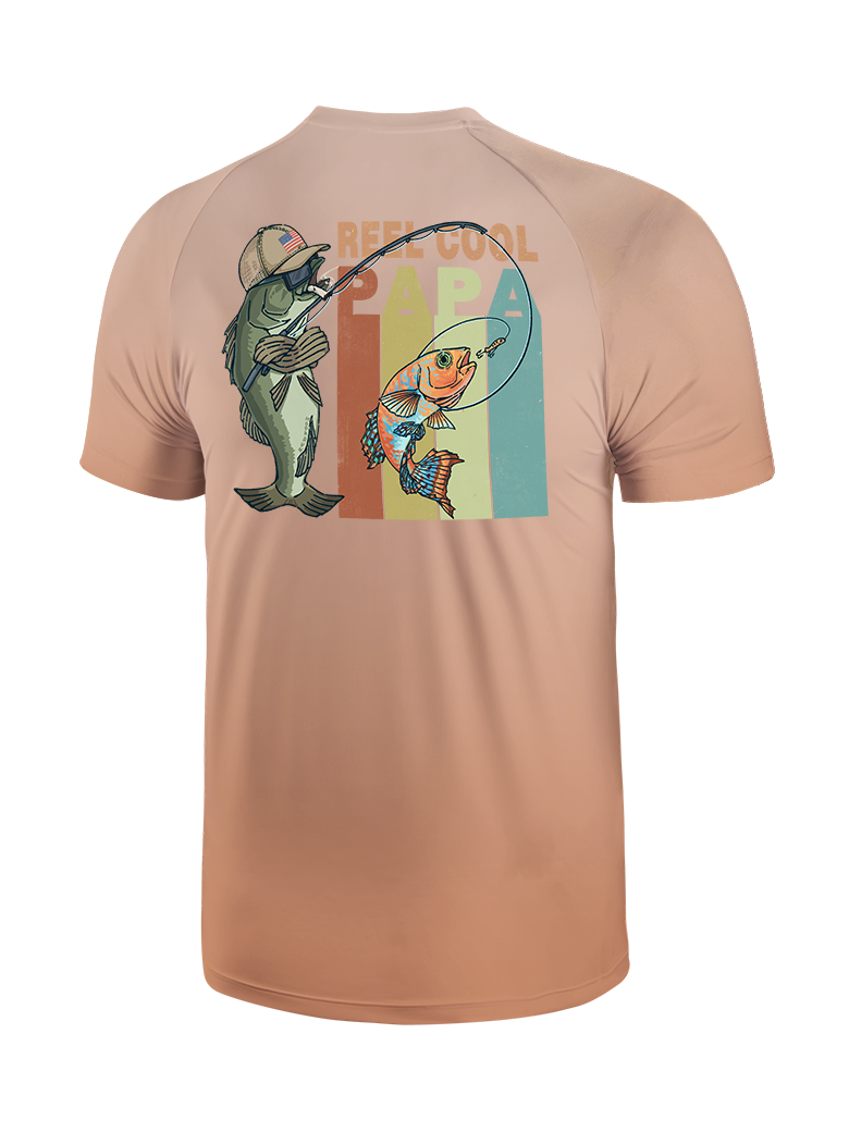 Reel Cool Papa Gradient Fishing Tee