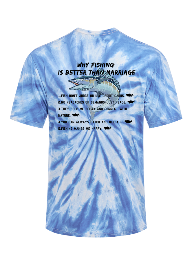 The Angler's Truth Tie Dye Tee