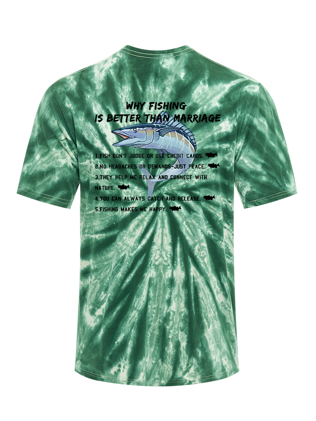 The Angler's Truth Tie Dye Tee