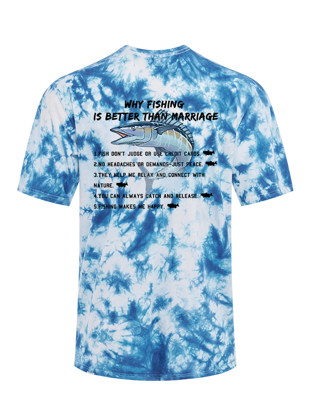 The Angler's Truth Tie Dye Tee