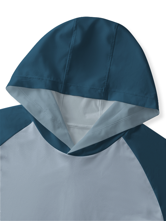 Skeleton Fishing Humor UPF Hoodie