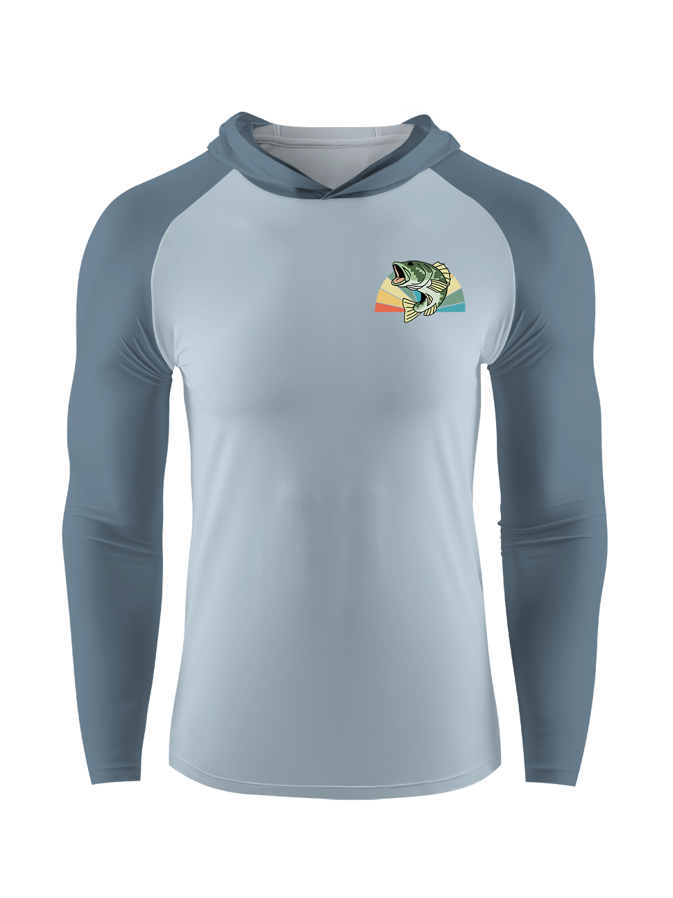 Skeleton Fishing Humor UPF Hoodie