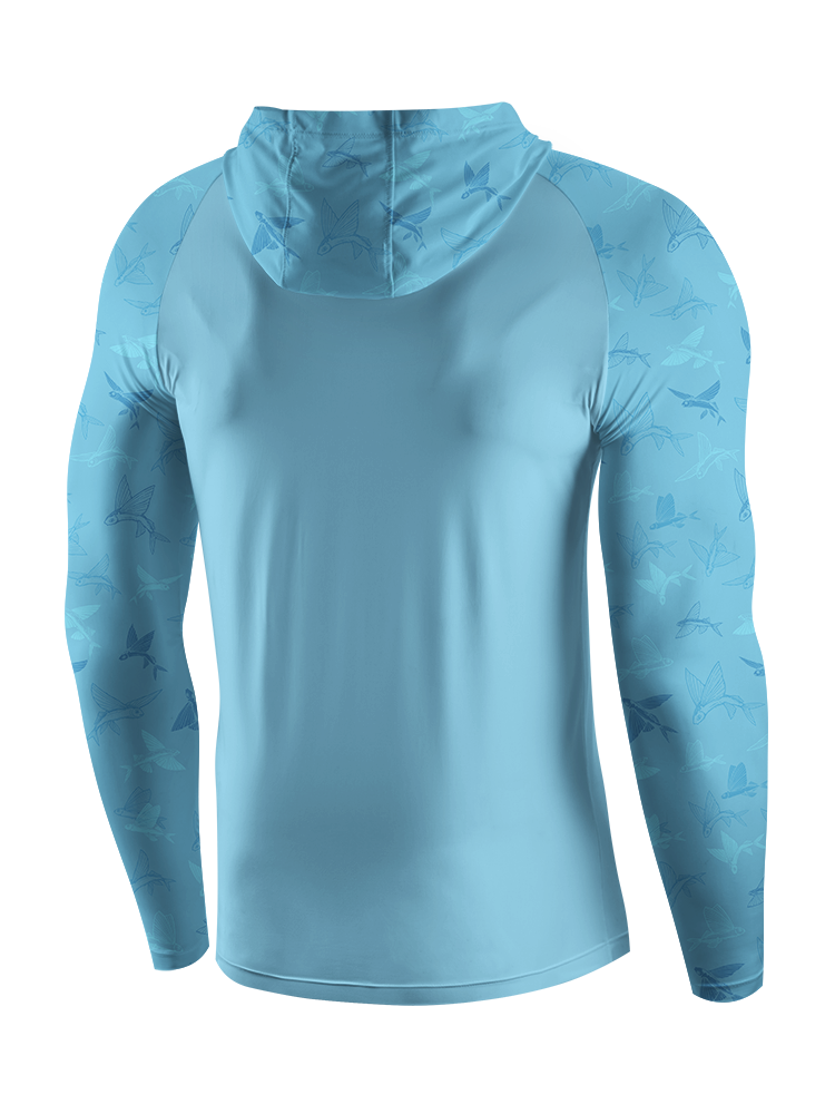 Ocean Breeze Flying Fish UPF Hoodie