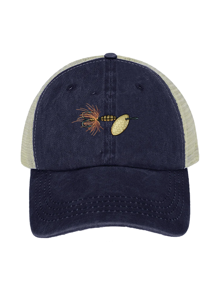 Who is My Prey Unisex Vintage Washed Meshback Hat