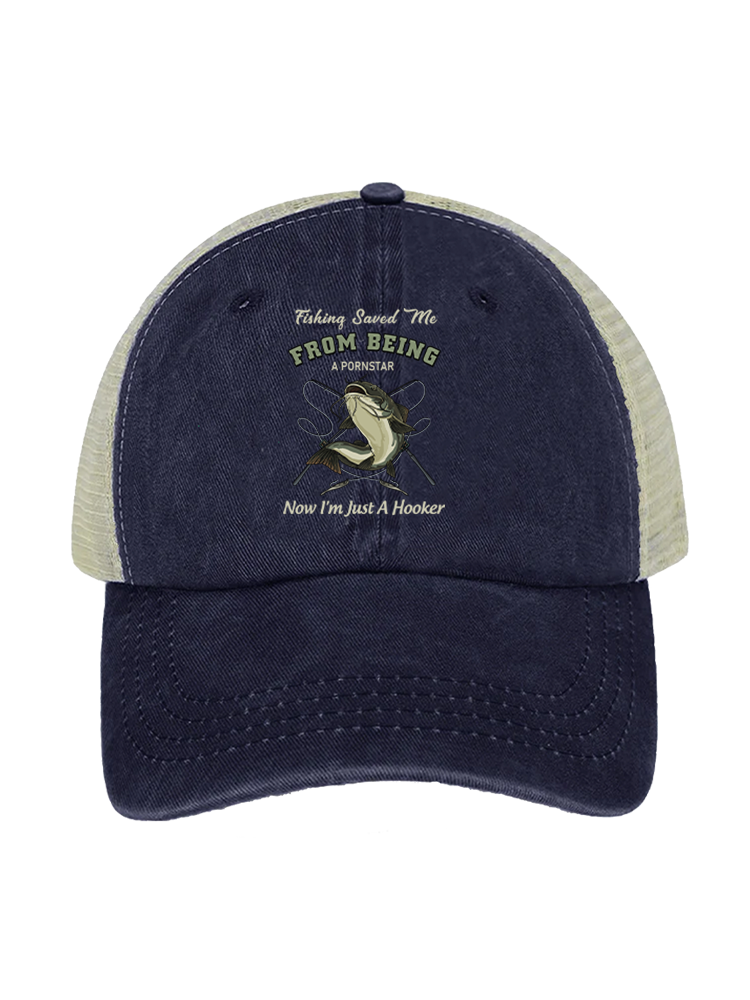 Catfish Back to Joy Unisex Vintage Washed Meshback Hat