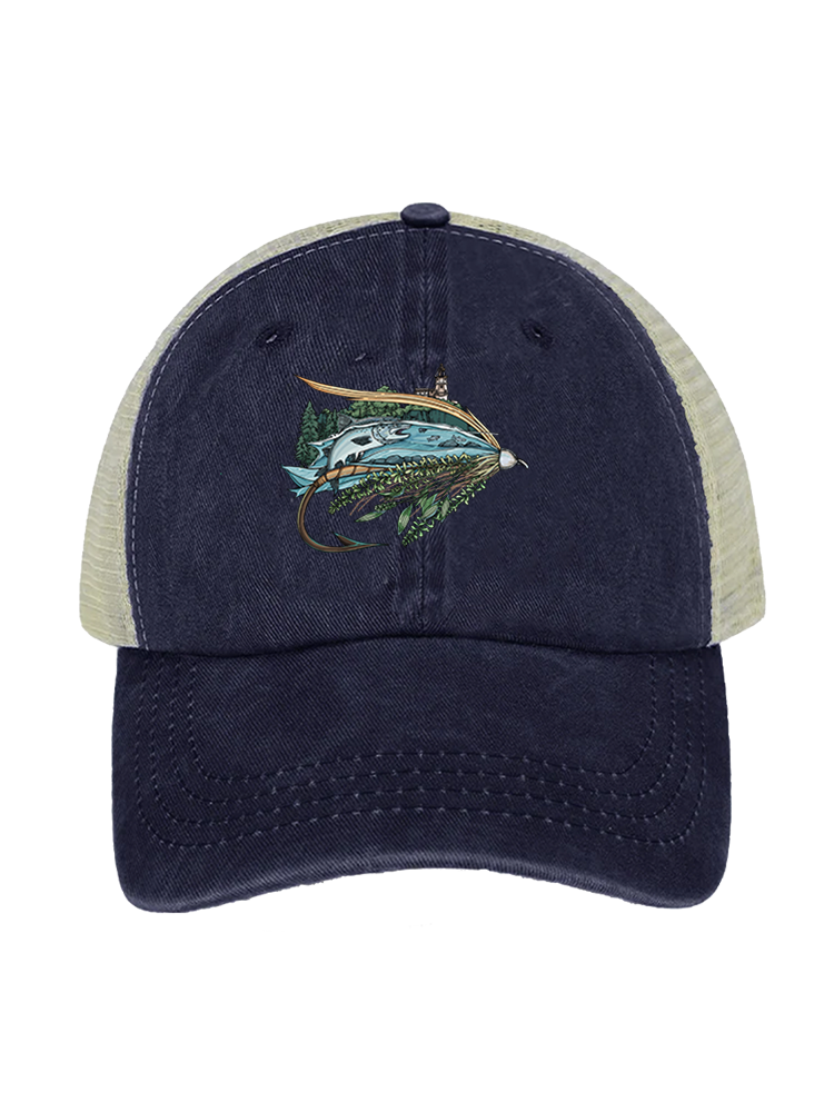 Superior Fly Quest Unisex Vintage Washed Meshback Hat