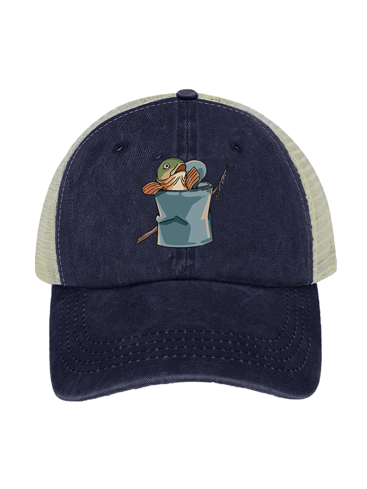 Professional Master Baiter Unisex Vintage Washed Meshback Hat
