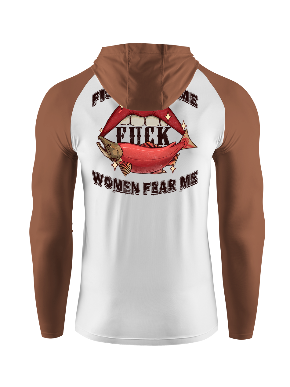 Fish Want Me Women Fear Me UPF Hoodie