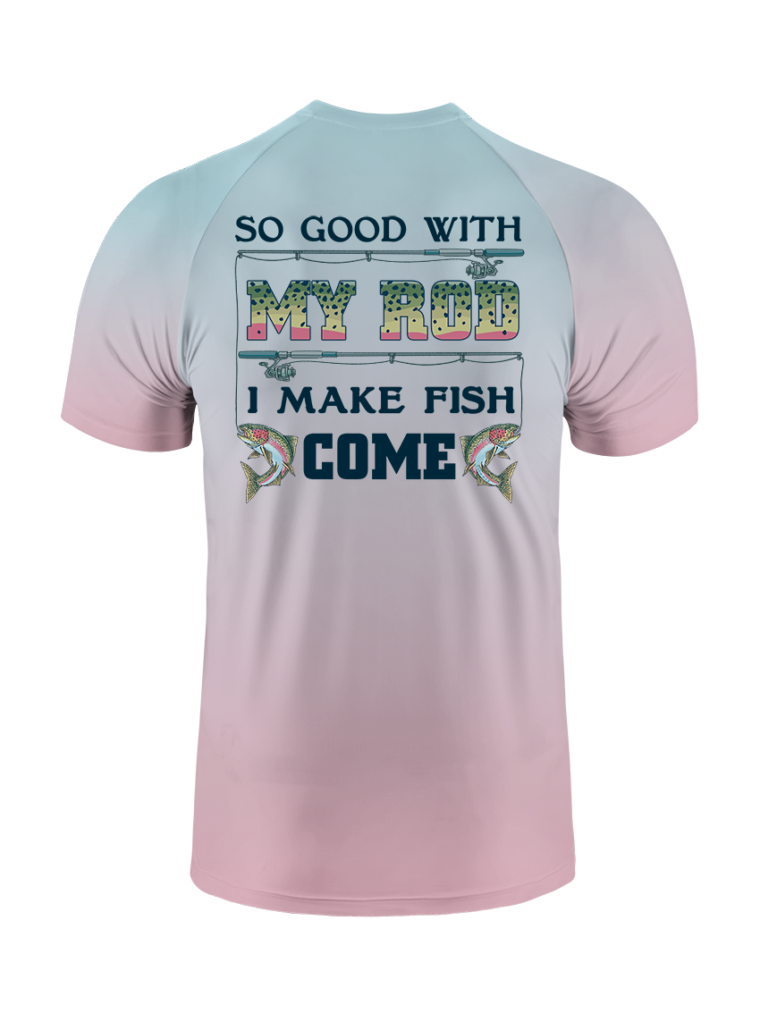 Reel Mastery and Trout Gradient Fishing Tee