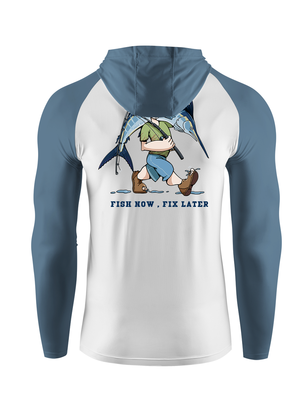 Fishing is the First Rule UPF Hoodie