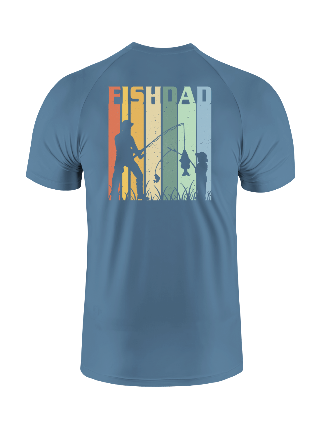 Fish Dad's Rainbow Catch UPF Tee