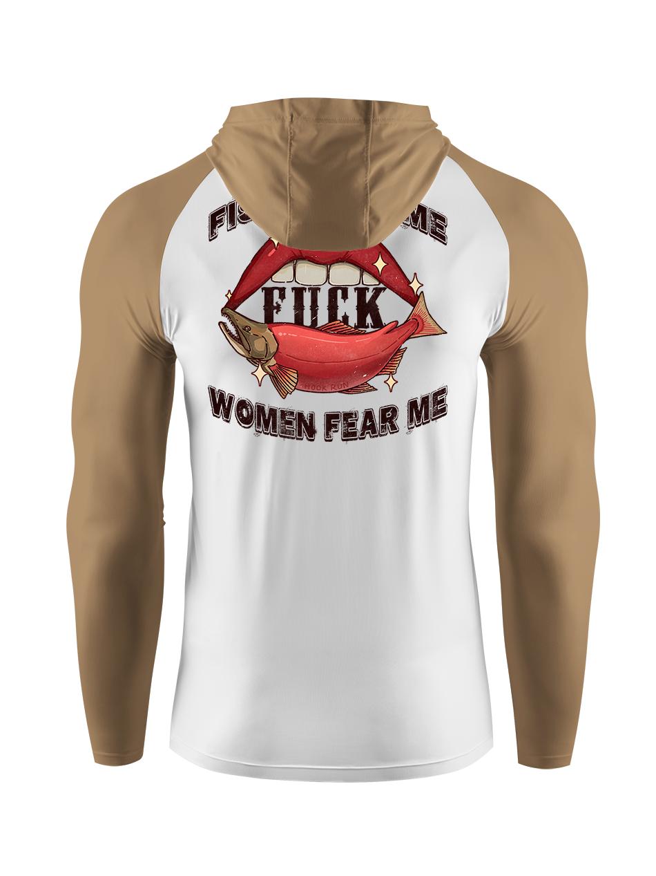 Fish Want Me Women Fear Me UPF Hoodie