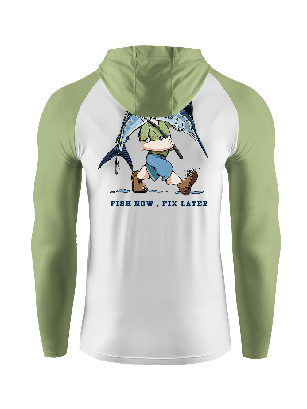 Fishing is the First Rule UPF Hoodie
