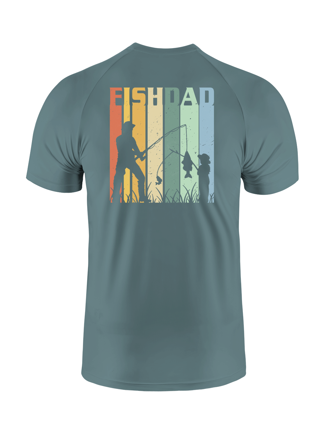 Fish Dad's Rainbow Catch UPF Tee