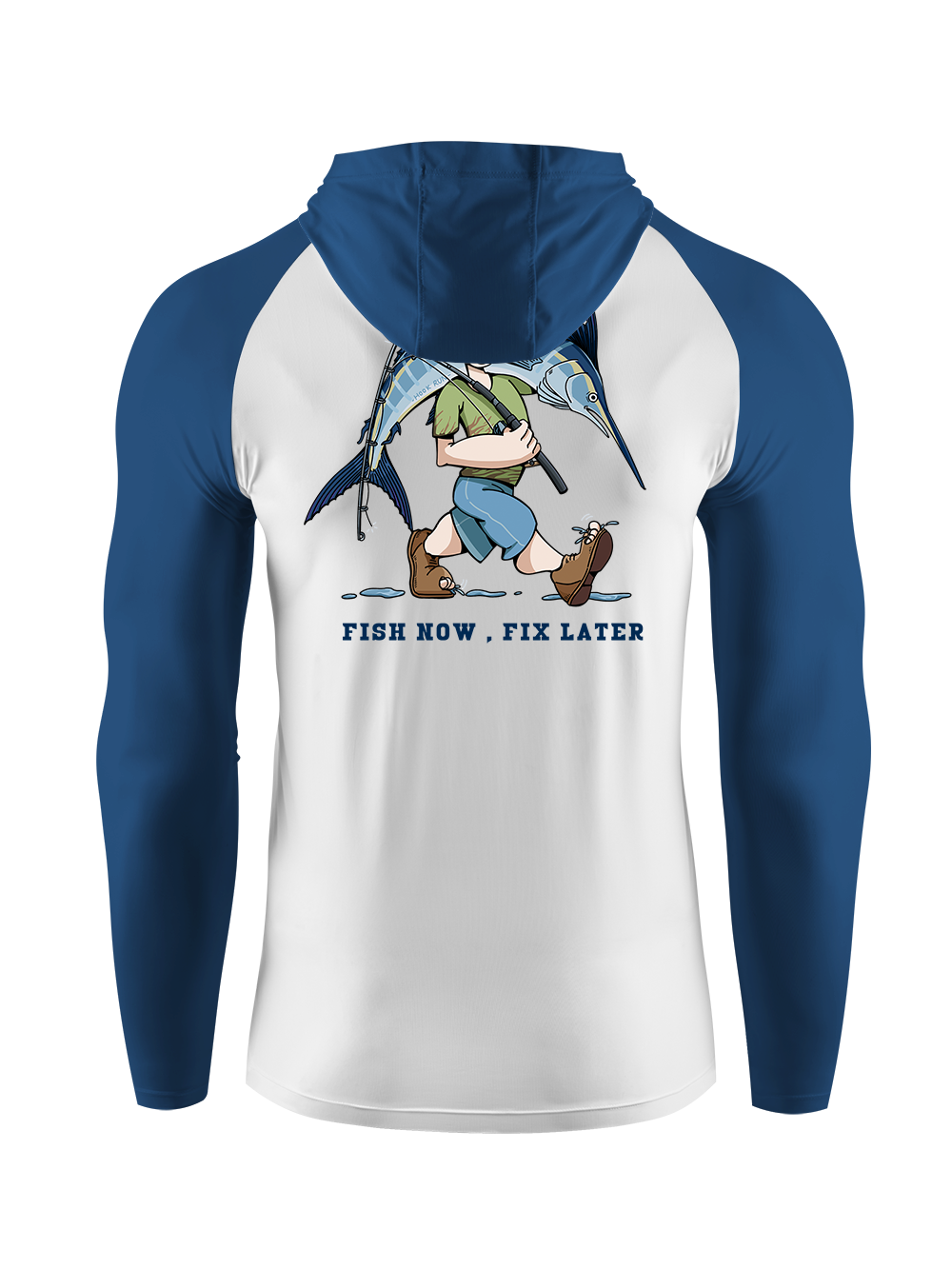 Fishing is the First Rule UPF Hoodie