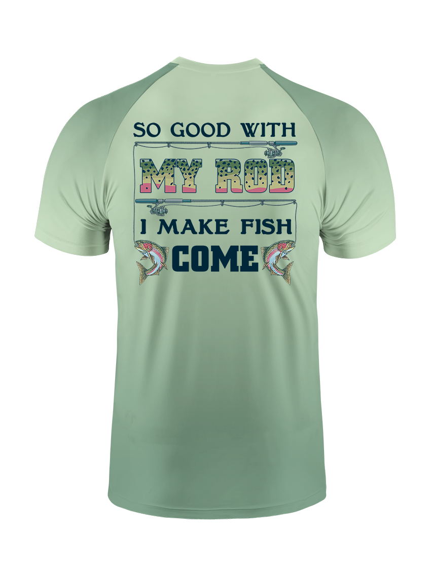 Reel Mastery and Trout Gradient Fishing Tee