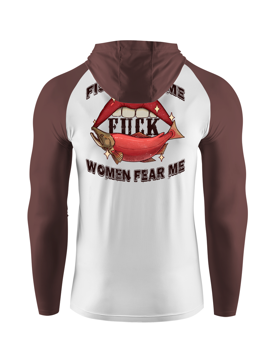 Fish Want Me Women Fear Me UPF Hoodie