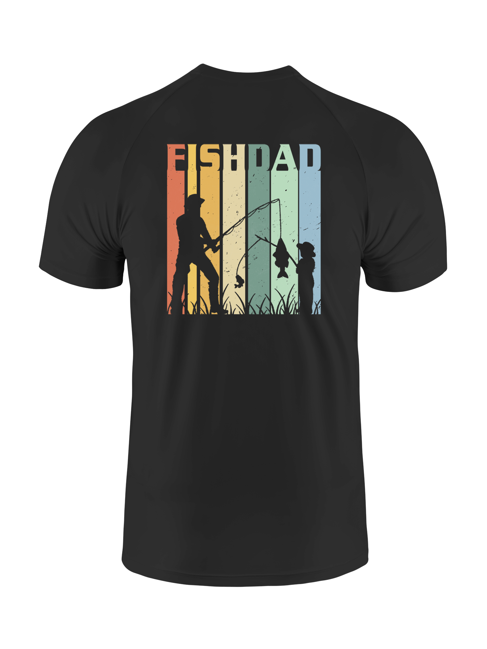 Fish Dad's Rainbow Catch UPF Tee