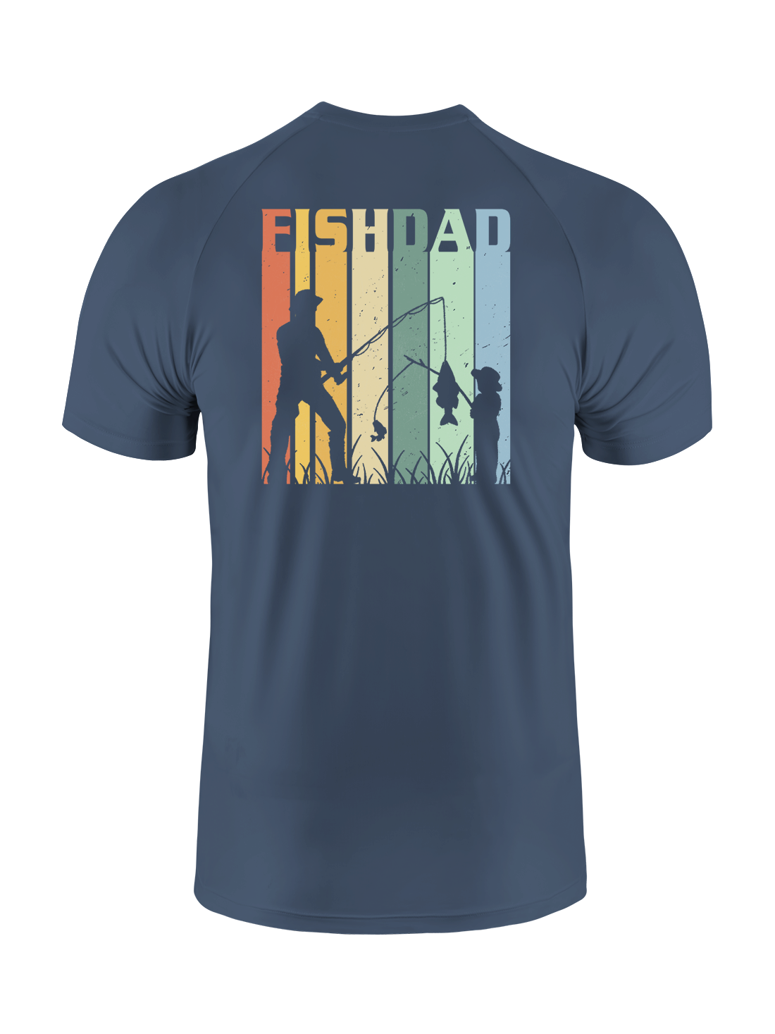 Fish Dad's Rainbow Catch UPF Tee