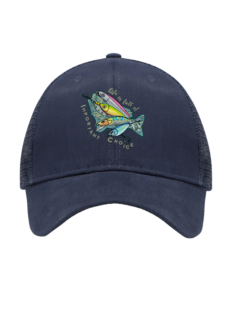 Clear Lake Bass Lures Mesh Velcro Hat
