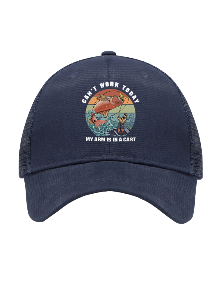 Hooked on a Day Off Mesh Velcro Hat