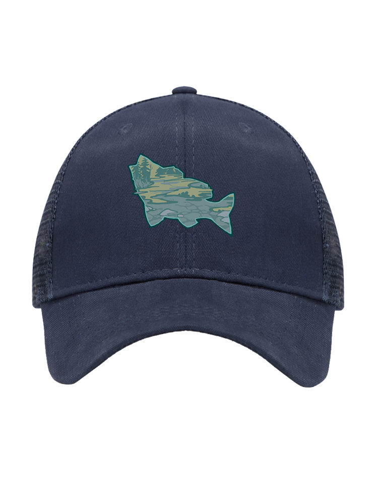 Clear Lake Bass Lures Mesh Velcro Hat