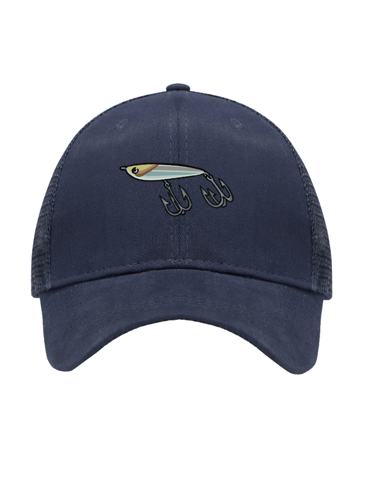 Muskie Madness Jerk and Reel Mesh Velcro Hat