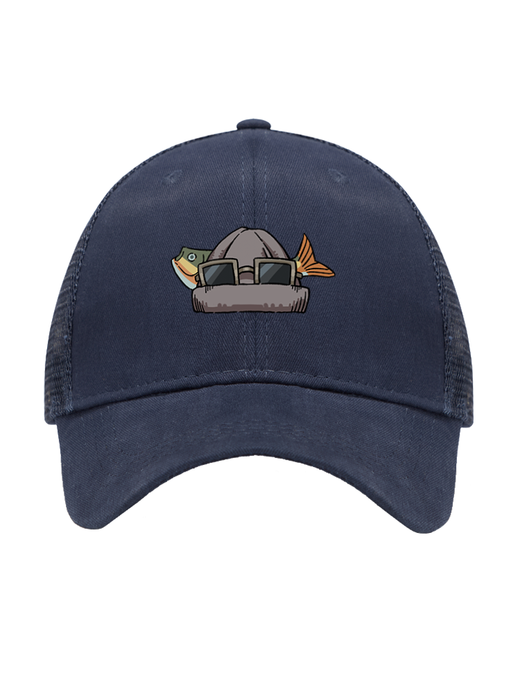 Fishing Make Me Feel Alive Mesh Velcro Hat