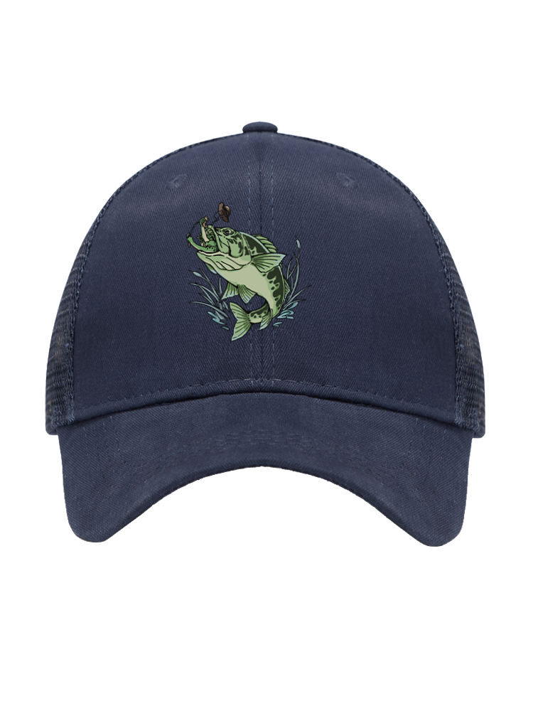 There's Always a Bigger Fish Mesh Velcro Hat