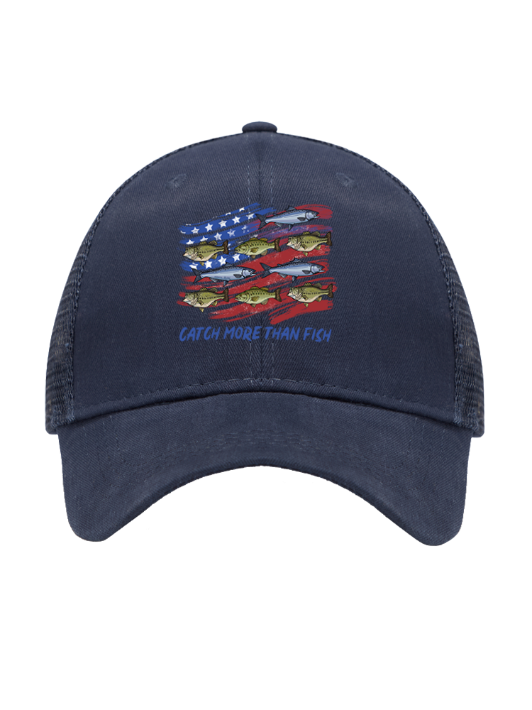 Patriotic Waters Unleashed Mesh Velcro Hat