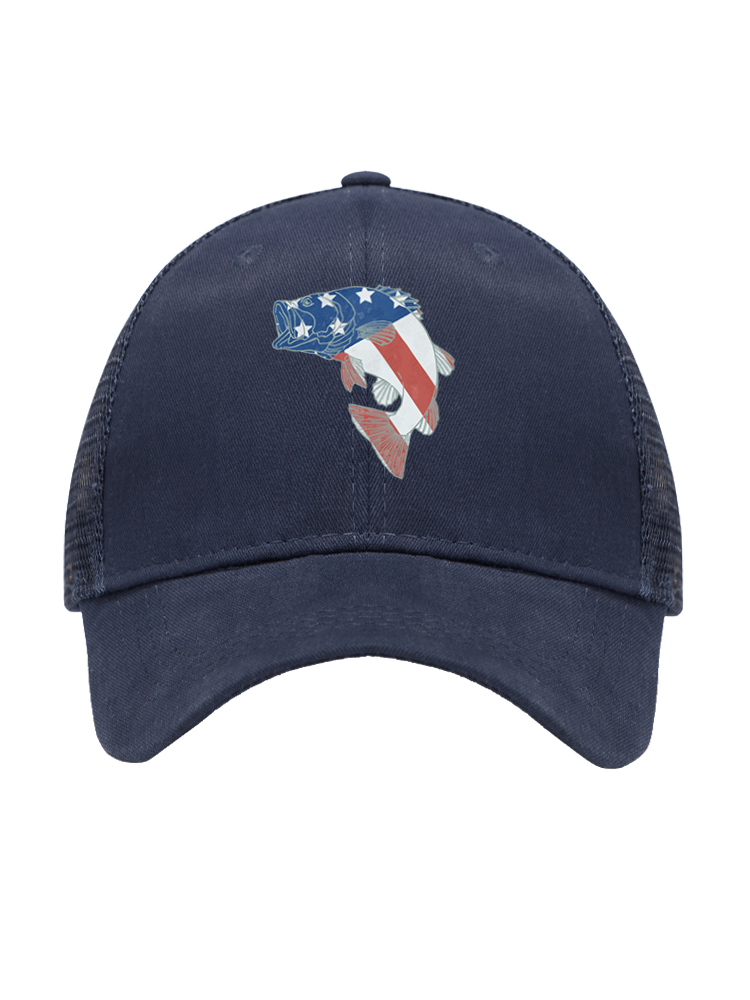 Otter vs Bass Mesh Velcro Hat
