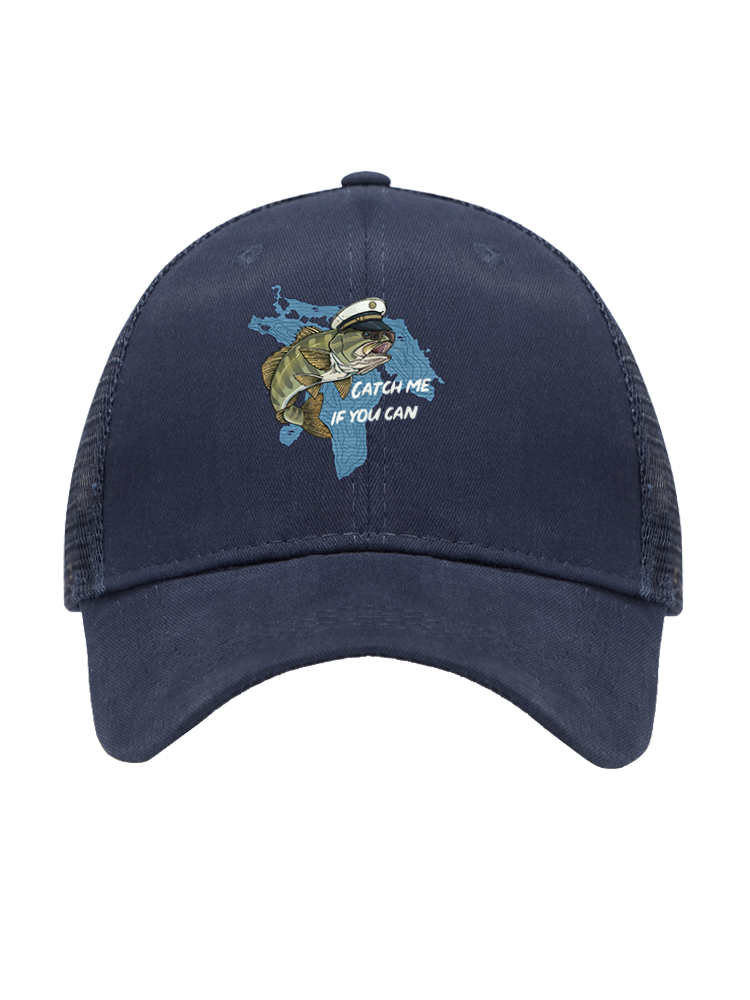 Catch Me If You Can Mesh Velcro Hat