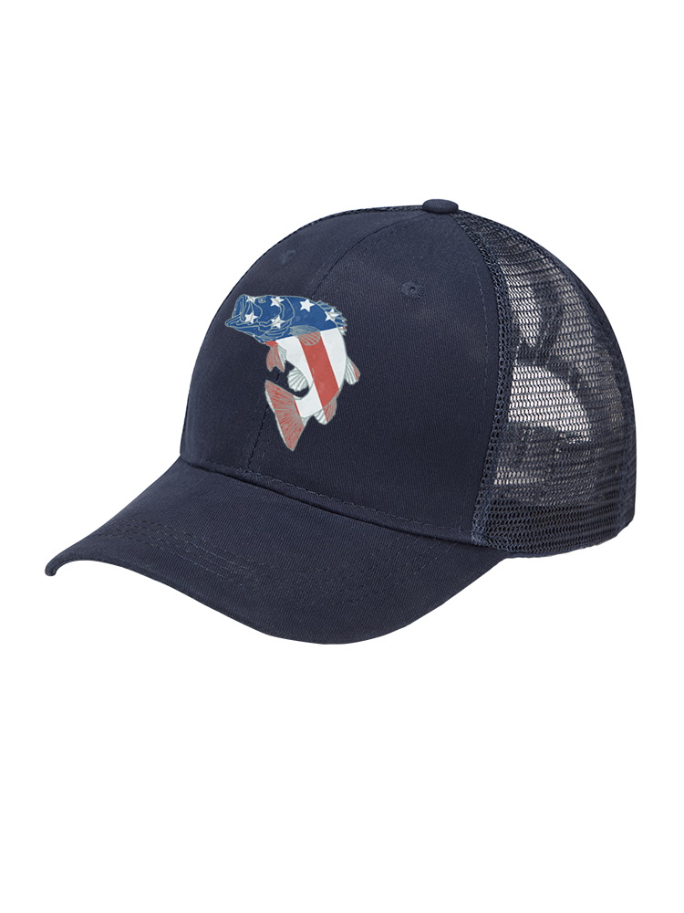 Otter vs Bass Mesh Velcro Hat