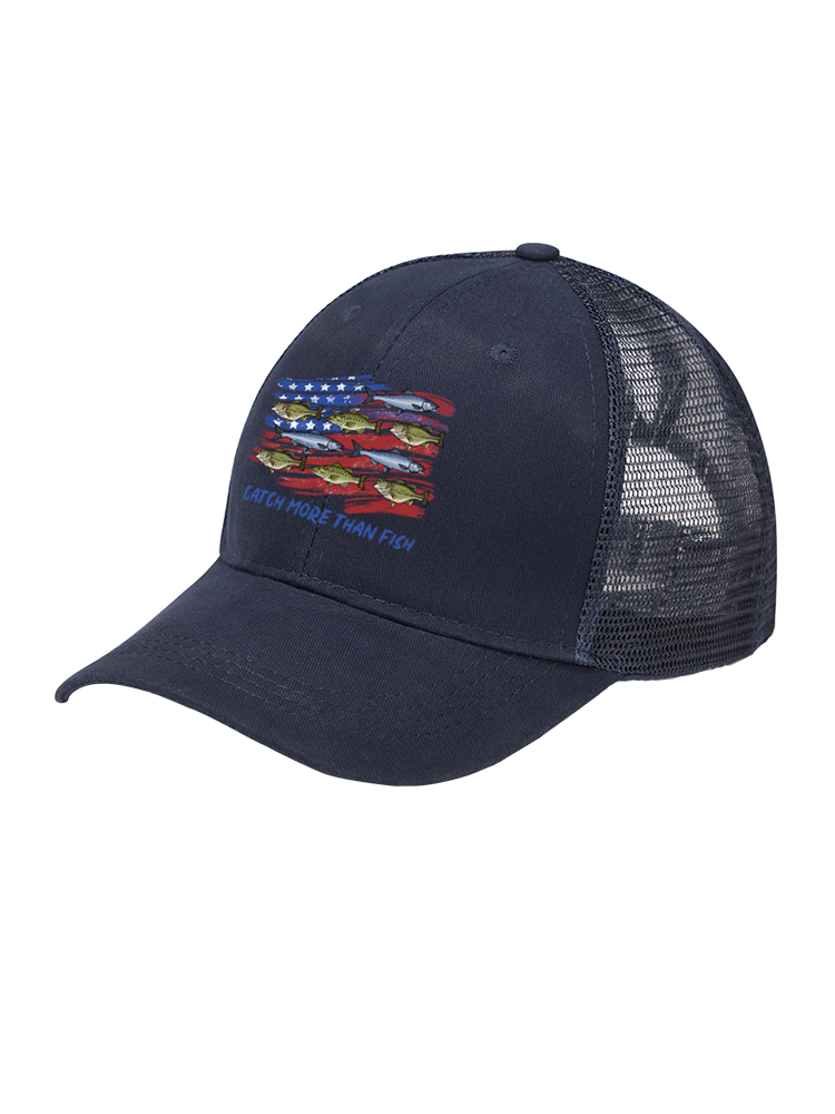 Patriotic Waters Unleashed Mesh Velcro Hat
