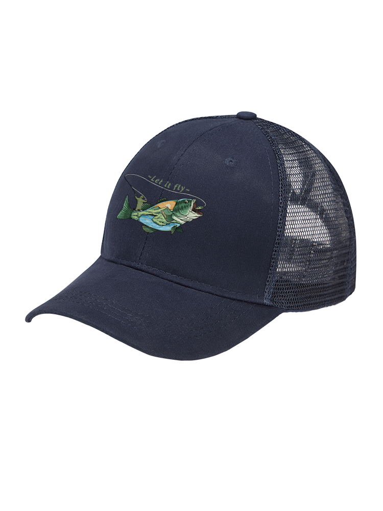 Let It Fly to Freedom Mesh Velcro Hat