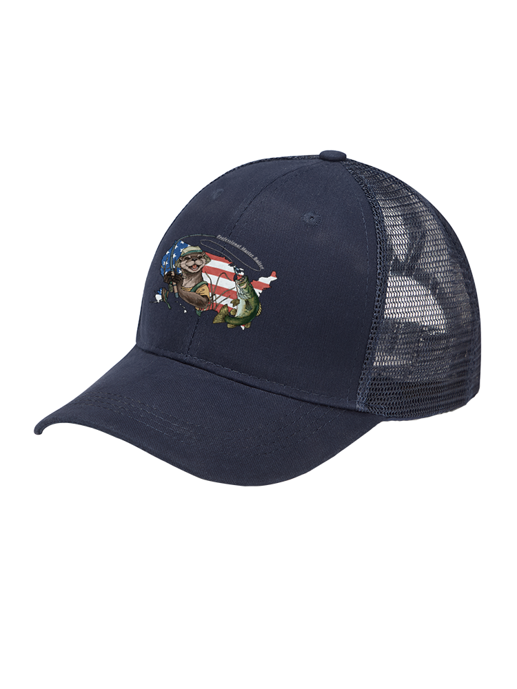 Otter vs Bass Mesh Velcro Hat