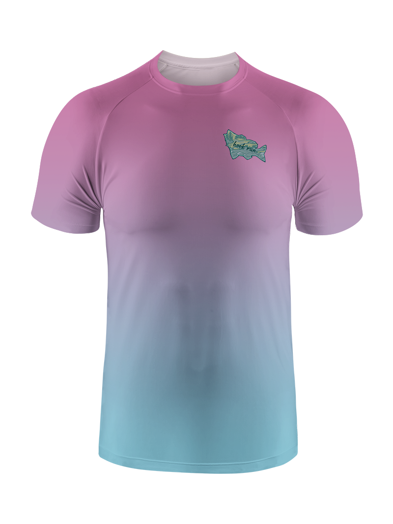 Clear Lake Bass Lures Gradient Fishing Tee