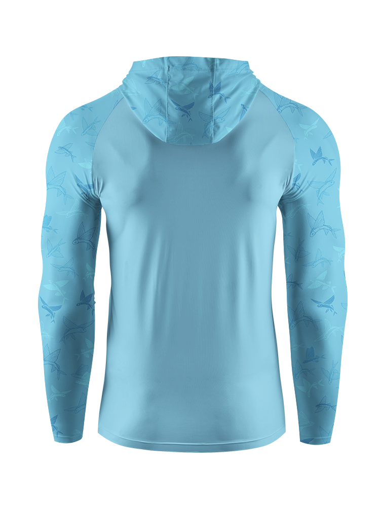 Ocean Breeze Flying Fish UPF Hoodie