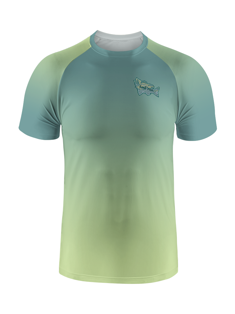 Clear Lake Bass Lures Gradient Fishing Tee