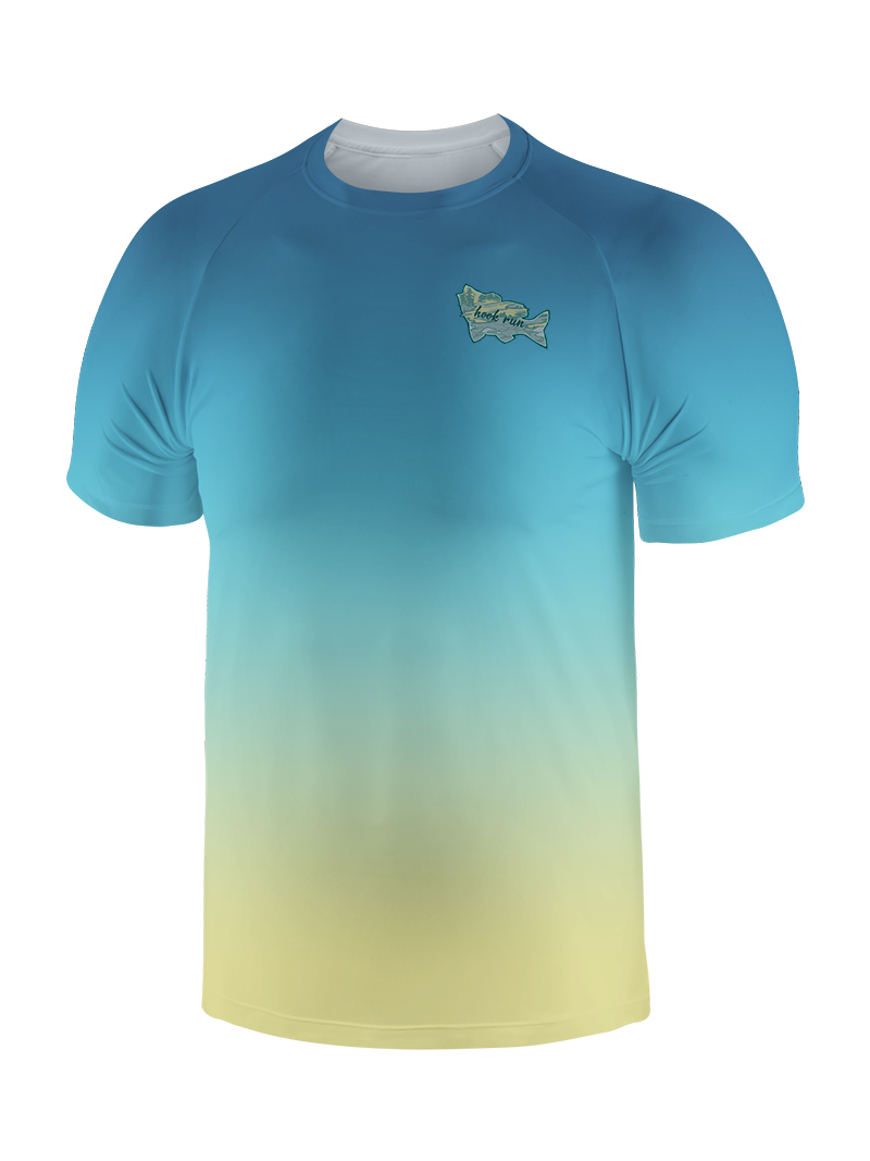 Clear Lake Bass Lures Gradient Fishing Tee