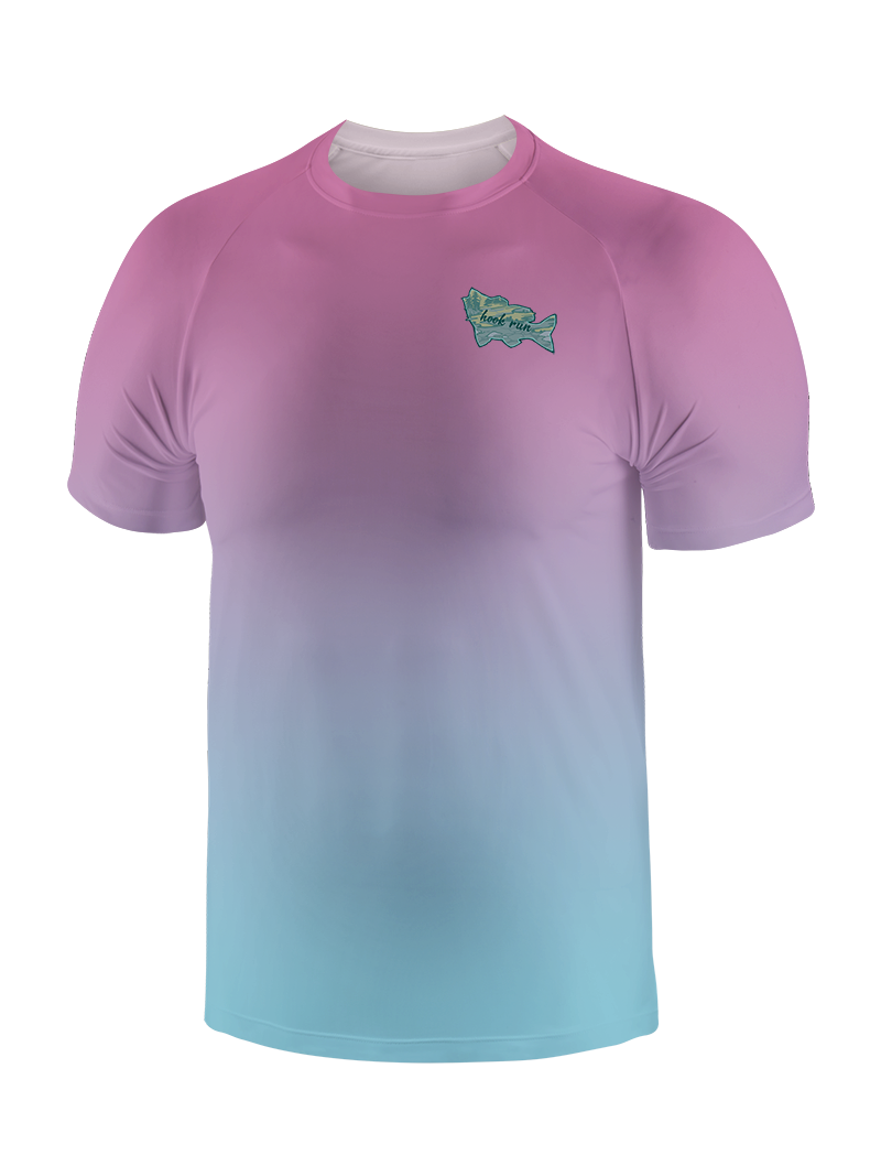 Clear Lake Bass Lures Gradient Fishing Tee