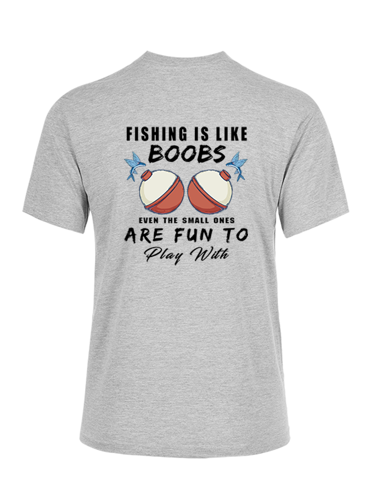 Fishing is Like Boobs Unisex Cotton Tee