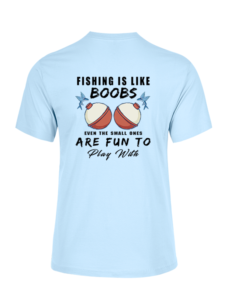 Fishing is Like Boobs Unisex Cotton Tee