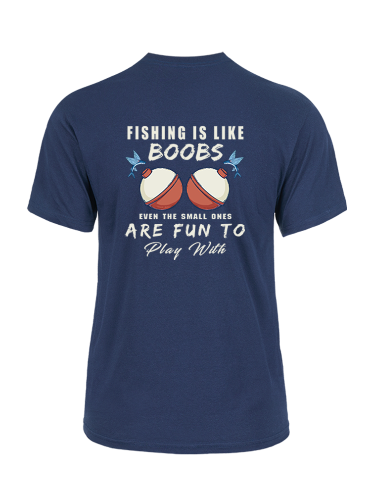 Fishing is Like Boobs Unisex Cotton Tee