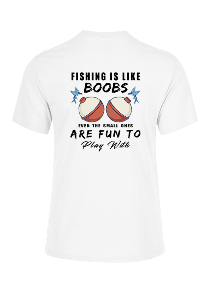 Fishing is Like Boobs Unisex Cotton Tee