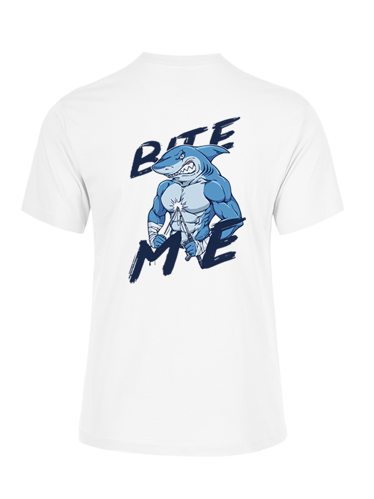 Rebel Shark Bite Me Unisex Cotton Tee