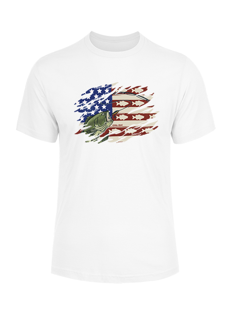 Patriot Bass Angler Unisex Cotton Tee