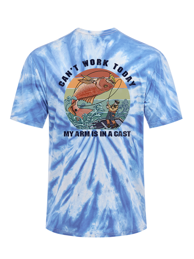 Hooked on a Day Off Tie Dye Tee